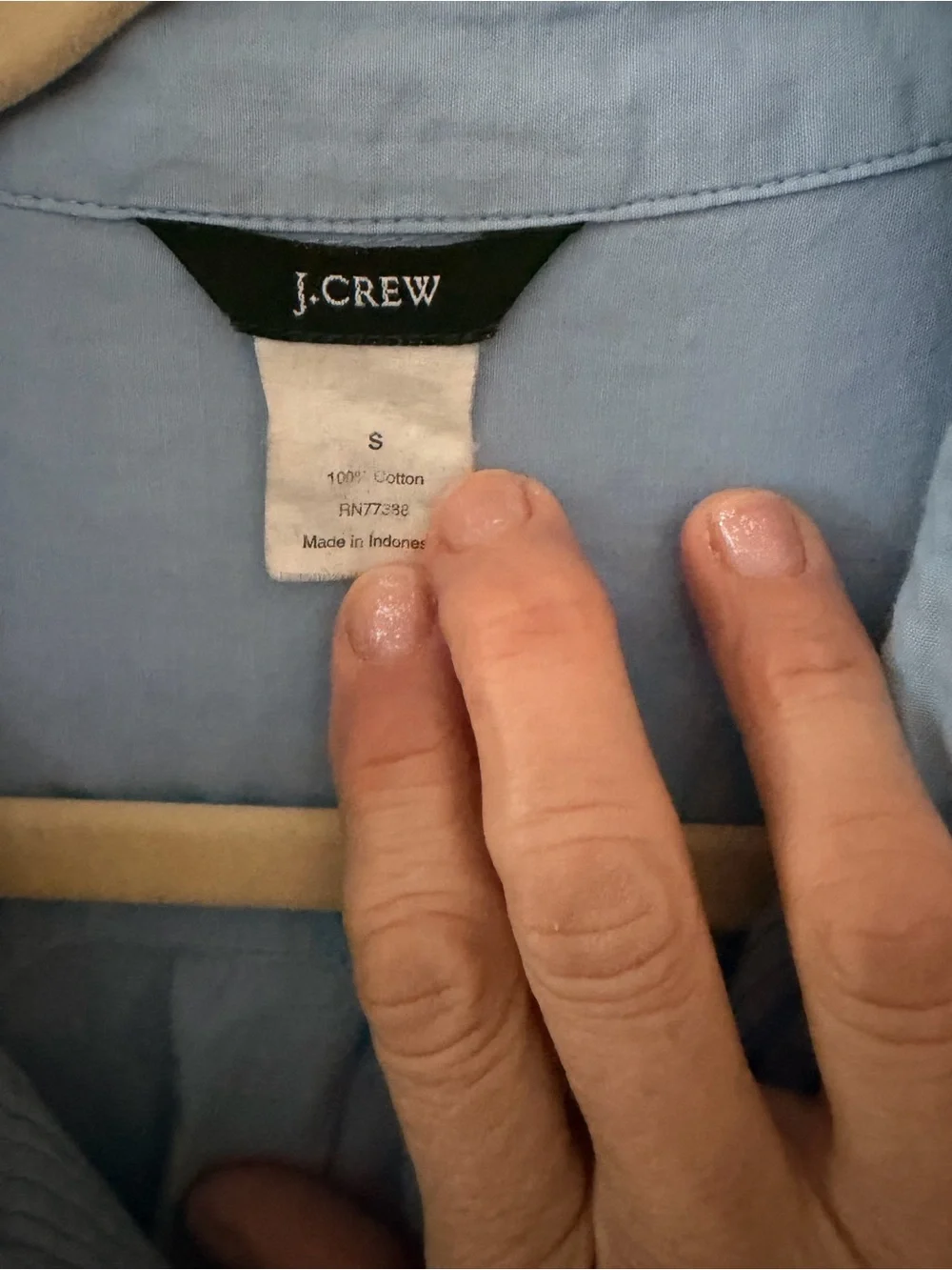 J. Crew Sky Blue Cotton Shirt